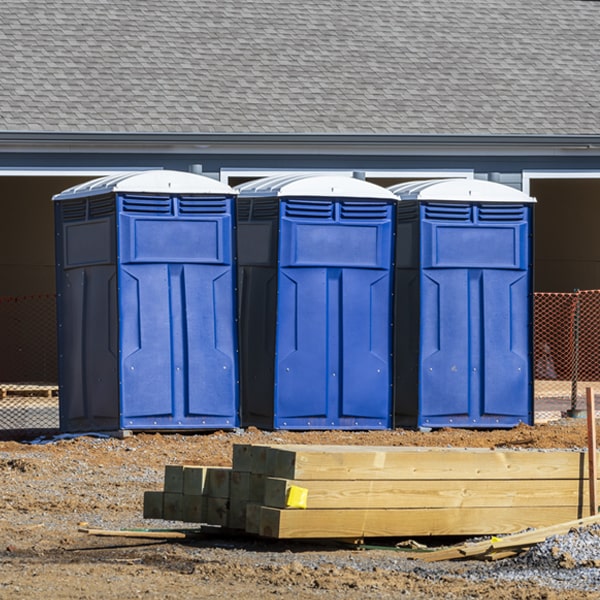 are there any restrictions on what items can be disposed of in the portable restrooms in Saddle Butte